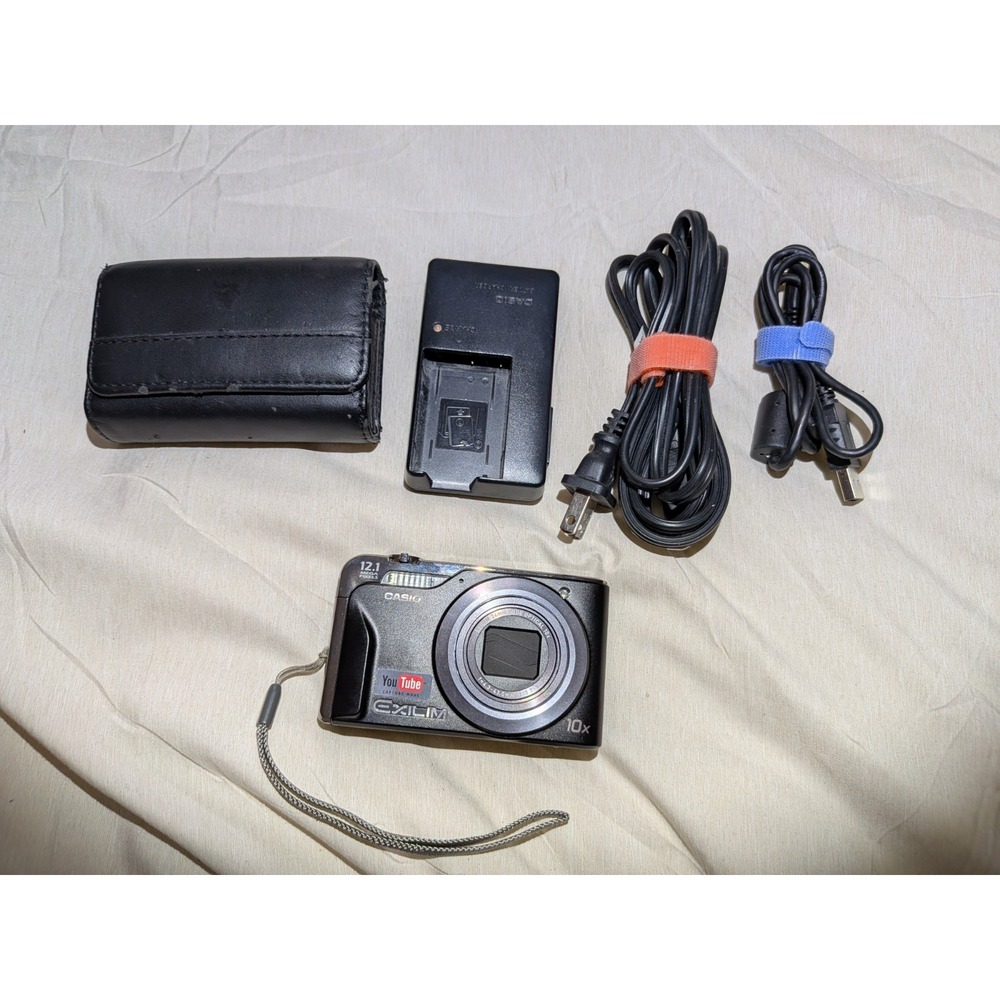CASIO EX-H10 SR STANDARD Exilim Hi Zoom Digital Camera Silver 12.1MP Optical 10x